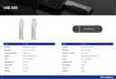 KingSpec USB SSD Flash Drive (Type-A & Type-C, 128GB-2TB)