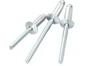 GB Aluminum Blind Rivets - Open-End Round Head Pop Rivets - M2.4/M3/M4/M5 Multi-Sizes - For Thin/Soft/Brittle Material Riveting - 100pcs/Box/Case Pack