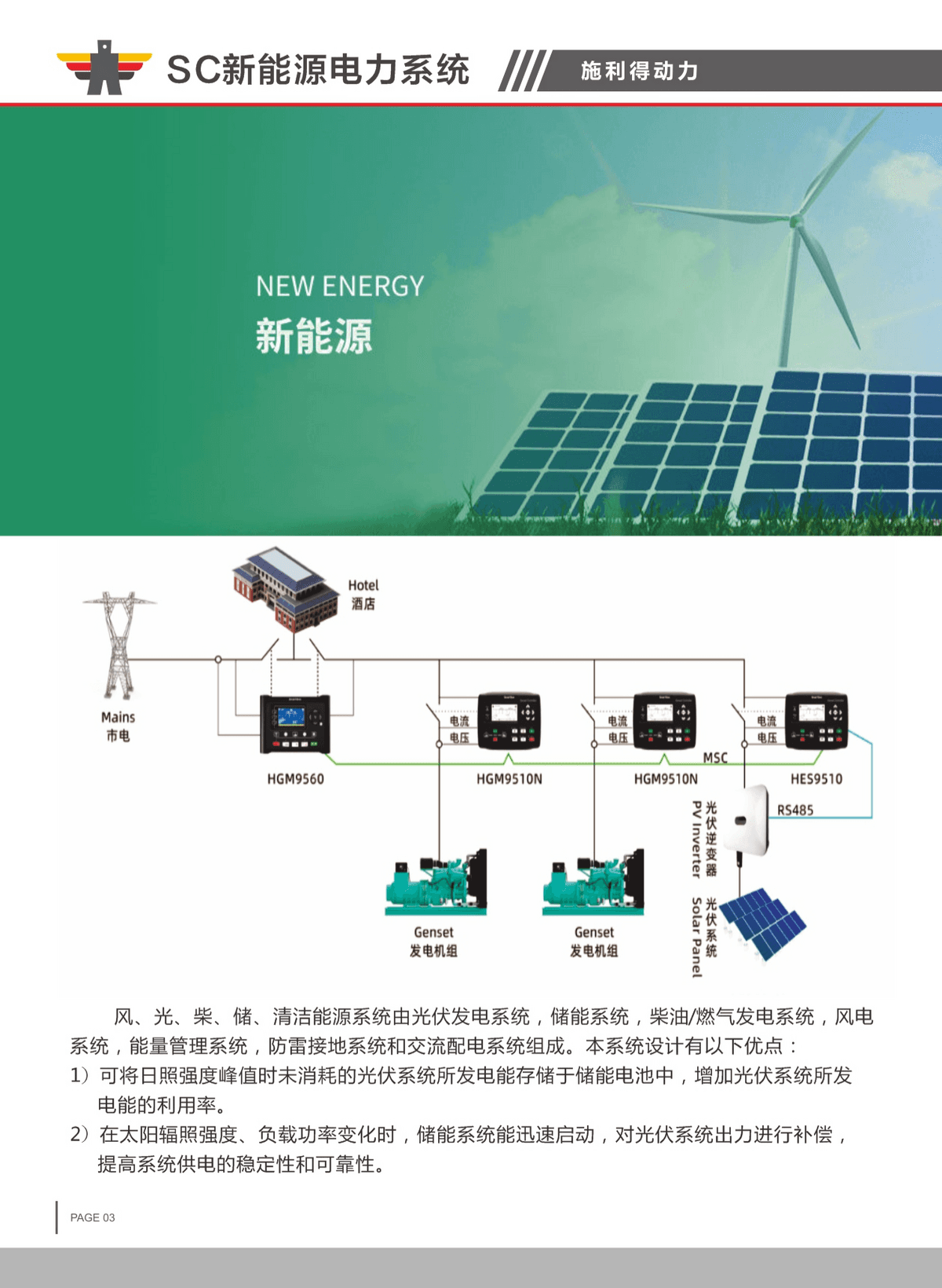 SC Series Wind-Solar-Diesel-Storage Off-Grid Microgrid System 10-2000KW, Generator Sets from Jiangmen, China - Guangdong Shilide Power Technology Co., Ltd.