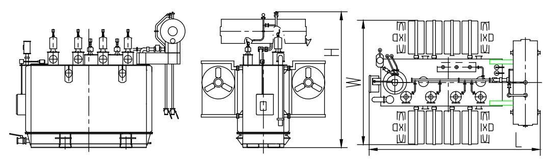 S(F)11 35kV Oil-Immersed Power Transformer, ONAN/ONAF