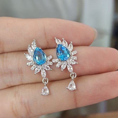 London Blue Topaz Earrings, Jewelry & Accessories from Taizhou, China - Lanmao Jewelry — Taizhou Huihuan International Trading Co., Ltd.