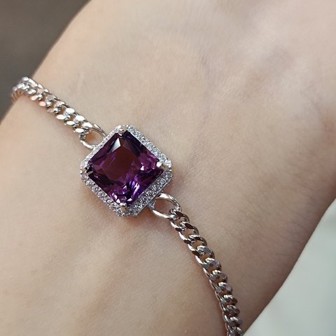 Amethyst Square Bracelet, Jewelry & Accessories from Taizhou, China - Lanmao Jewelry — Taizhou Huihuan International Trading Co., Ltd.