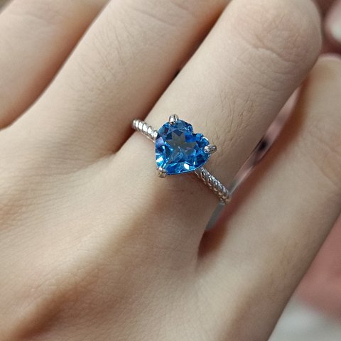 Topaz Heart Ring, Jewelry & Accessories from Taizhou, China - Lanmao Jewelry — Taizhou Huihuan International Trading Co., Ltd.