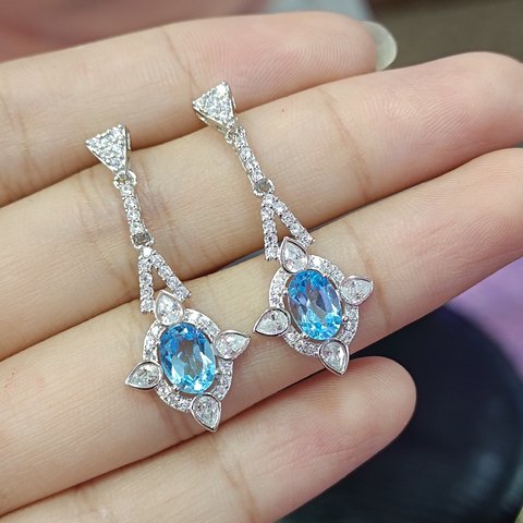 Topaz Earrings, Jewelry & Accessories from Taizhou, China - Lanmao Jewelry — Taizhou Huihuan International Trading Co., Ltd.