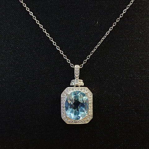 Topaz Pendant — Chain Not Included, Jewelry & Accessories from Taizhou, China - Lanmao Jewelry — Taizhou Huihuan International Trading Co., Ltd.