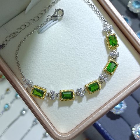 Diopside Square Bracelet, Jewelry & Accessories from Taizhou, China - Lanmao Jewelry — Taizhou Huihuan International Trading Co., Ltd.