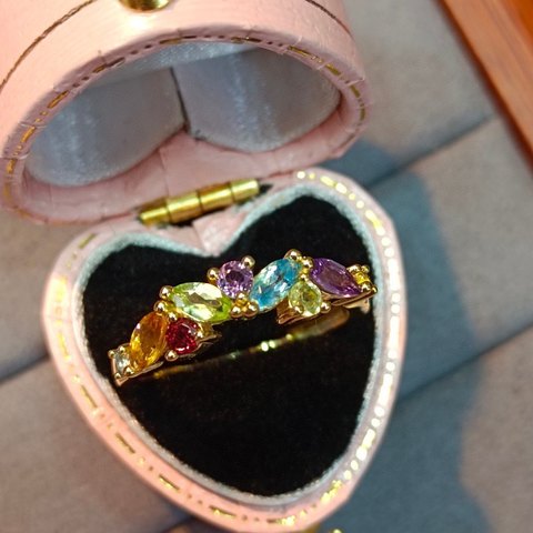 Multi-Gemstone Rainbow Ring, Jewelry & Accessories from Taizhou, China - Lanmao Jewelry — Taizhou Huihuan International Trading Co., Ltd.