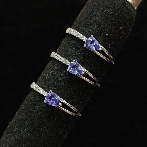 Tanzanite Ring (White Tone), Jewelry & Accessories from Taizhou, China - Lanmao Jewelry — Taizhou Huihuan International Trading Co., Ltd.