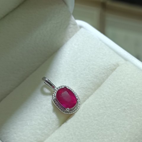 Ruby Pendant — Chain Not Included, Jewelry & Accessories from Taizhou, China - Lanmao Jewelry — Taizhou Huihuan International Trading Co., Ltd.