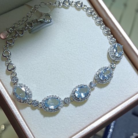 Aquamarine Bracelet, Jewelry & Accessories from Taizhou, China - Lanmao Jewelry — Taizhou Huihuan International Trading Co., Ltd.