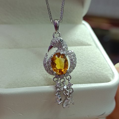 Citrine Pendant — Chain Not Included, Jewelry & Accessories from Taizhou, China - Lanmao Jewelry — Taizhou Huihuan International Trading Co., Ltd.