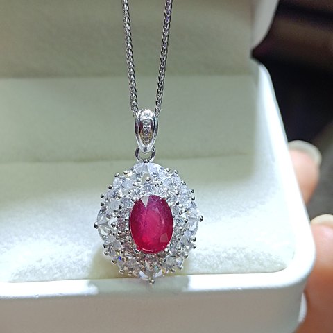 Ruby Pendant — Chain Not Included, Jewelry & Accessories from Taizhou, China - Lanmao Jewelry — Taizhou Huihuan International Trading Co., Ltd.