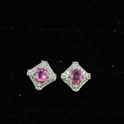 Pink Sapphire Earrings, Jewelry & Accessories from Taizhou, China - Lanmao Jewelry — Taizhou Huihuan International Trading Co., Ltd.