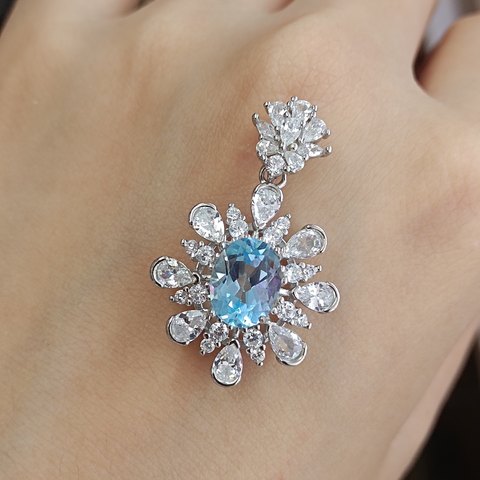 Topaz Pendant — Chain Not Included, Jewelry & Accessories from Taizhou, China - Lanmao Jewelry — Taizhou Huihuan International Trading Co., Ltd.