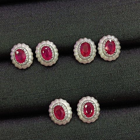 Ruby Earrings, Jewelry & Accessories from Taizhou, China - Lanmao Jewelry — Taizhou Huihuan International Trading Co., Ltd.