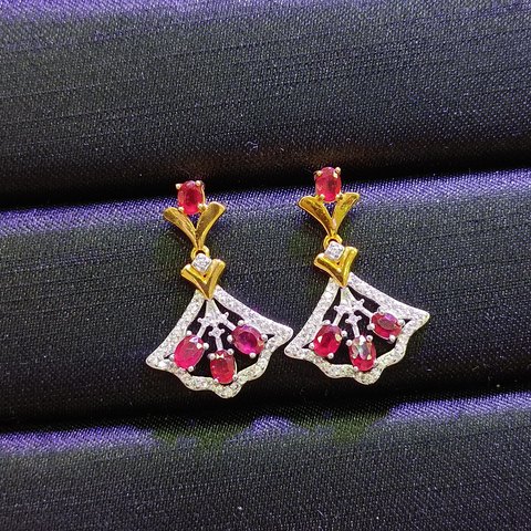 Ruby Earrings, Jewelry & Accessories from Taizhou, China - Lanmao Jewelry — Taizhou Huihuan International Trading Co., Ltd.