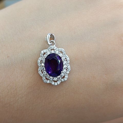 Amethyst Pendant — Chain Not Included, Jewelry & Accessories from Taizhou, China - Lanmao Jewelry — Taizhou Huihuan International Trading Co., Ltd.