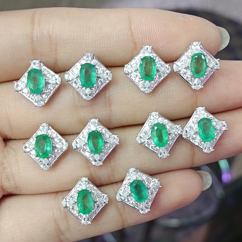 Emerald Earrings, Jewelry & Accessories from Taizhou, China - Lanmao Jewelry — Taizhou Huihuan International Trading Co., Ltd.