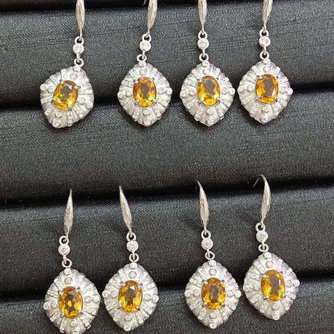 Citrine Earrings, Jewelry & Accessories from Taizhou, China - Lanmao Jewelry — Taizhou Huihuan International Trading Co., Ltd.