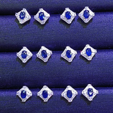 Sapphire Earrings, Jewelry & Accessories from Taizhou, China - Lanmao Jewelry — Taizhou Huihuan International Trading Co., Ltd.