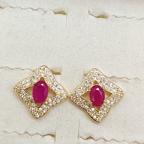 Heat-Treated Ruby Earrings, Jewelry & Accessories from Taizhou, China - Lanmao Jewelry — Taizhou Huihuan International Trading Co., Ltd.