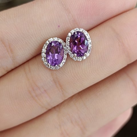 Amethyst Earrings, Jewelry & Accessories from Taizhou, China - Lanmao Jewelry — Taizhou Huihuan International Trading Co., Ltd.