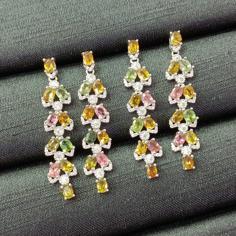 Tourmaline Wheat Earrings, Jewelry & Accessories from Taizhou, China - Lanmao Jewelry — Taizhou Huihuan International Trading Co., Ltd.