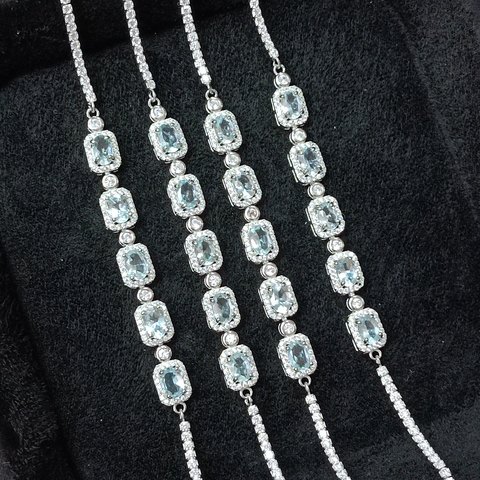 Aquamarine Bracelet, Jewelry & Accessories from Taizhou, China - Lanmao Jewelry — Taizhou Huihuan International Trading Co., Ltd.