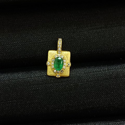 Emerald Pendant — Chain Not Included, Jewelry & Accessories from Taizhou, China - Lanmao Jewelry — Taizhou Huihuan International Trading Co., Ltd.