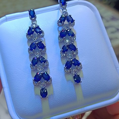 Sapphire Earrings, Jewelry & Accessories from Taizhou, China - Lanmao Jewelry — Taizhou Huihuan International Trading Co., Ltd.