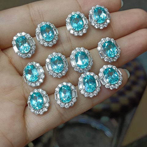 Lab-Grown Paraiba Earrings, Jewelry & Accessories from Taizhou, China - Lanmao Jewelry — Taizhou Huihuan International Trading Co., Ltd.