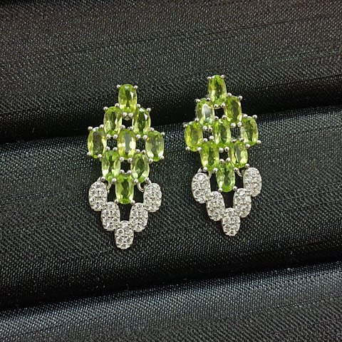 Peridot Earrings, Jewelry & Accessories from Taizhou, China - Lanmao Jewelry — Taizhou Huihuan International Trading Co., Ltd.