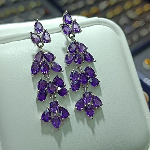Amethyst Earrings, Jewelry & Accessories from Taizhou, China - Lanmao Jewelry — Taizhou Huihuan International Trading Co., Ltd.