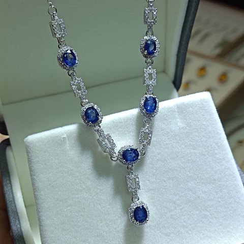 Sapphire Necklace, Jewelry & Accessories from Taizhou, China - Lanmao Jewelry — Taizhou Huihuan International Trading Co., Ltd.