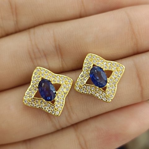 Sapphire Earrings, Jewelry & Accessories from Taizhou, China - Lanmao Jewelry — Taizhou Huihuan International Trading Co., Ltd.