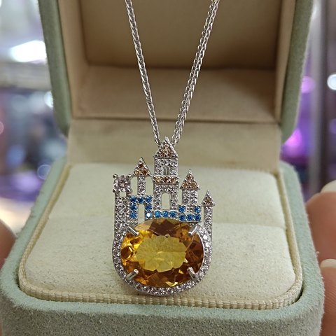 Citrine Pendant — Chain Not Included, Jewelry & Accessories from Taizhou, China - Lanmao Jewelry — Taizhou Huihuan International Trading Co., Ltd.