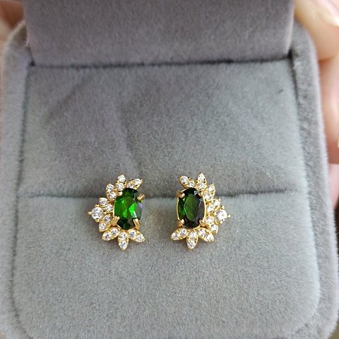 Diopside Earrings, Jewelry & Accessories from Taizhou, China - Lanmao Jewelry — Taizhou Huihuan International Trading Co., Ltd.