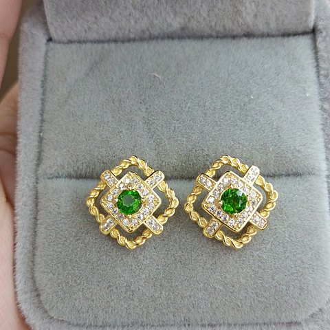 Diopside Earrings, Jewelry & Accessories from Taizhou, China - Lanmao Jewelry — Taizhou Huihuan International Trading Co., Ltd.
