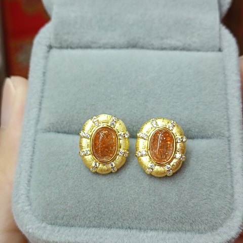 Golden Sunstone Earrings, Jewelry & Accessories from Taizhou, China - Lanmao Jewelry — Taizhou Huihuan International Trading Co., Ltd.