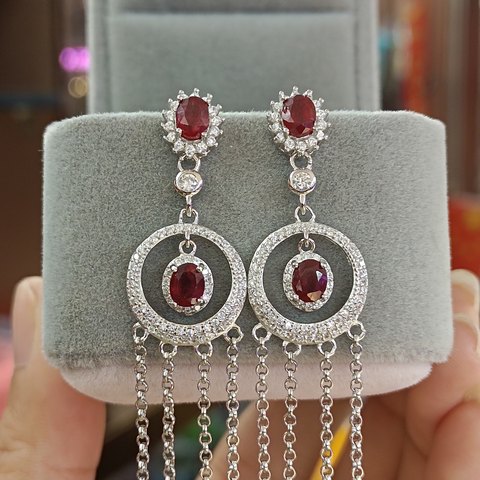 Ruby Earrings, Jewelry & Accessories from Taizhou, China - Lanmao Jewelry — Taizhou Huihuan International Trading Co., Ltd.