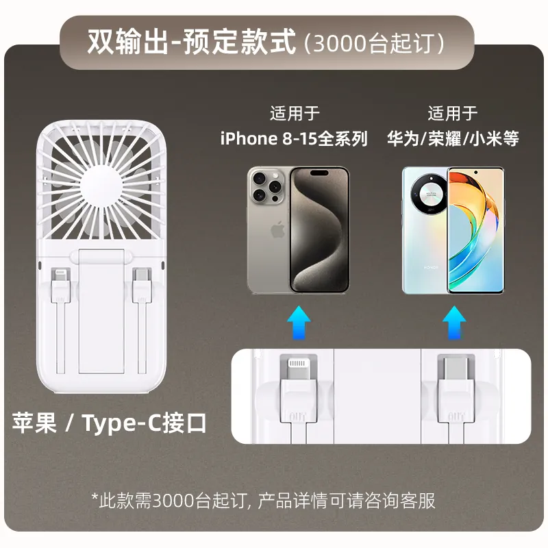 F50 Pro Portable Rechargeable Fan - OEM/ODM Factory Direct, Consumer Electronics from Dongguan, China - 东莞市沃荣科技有限公司 - view 4