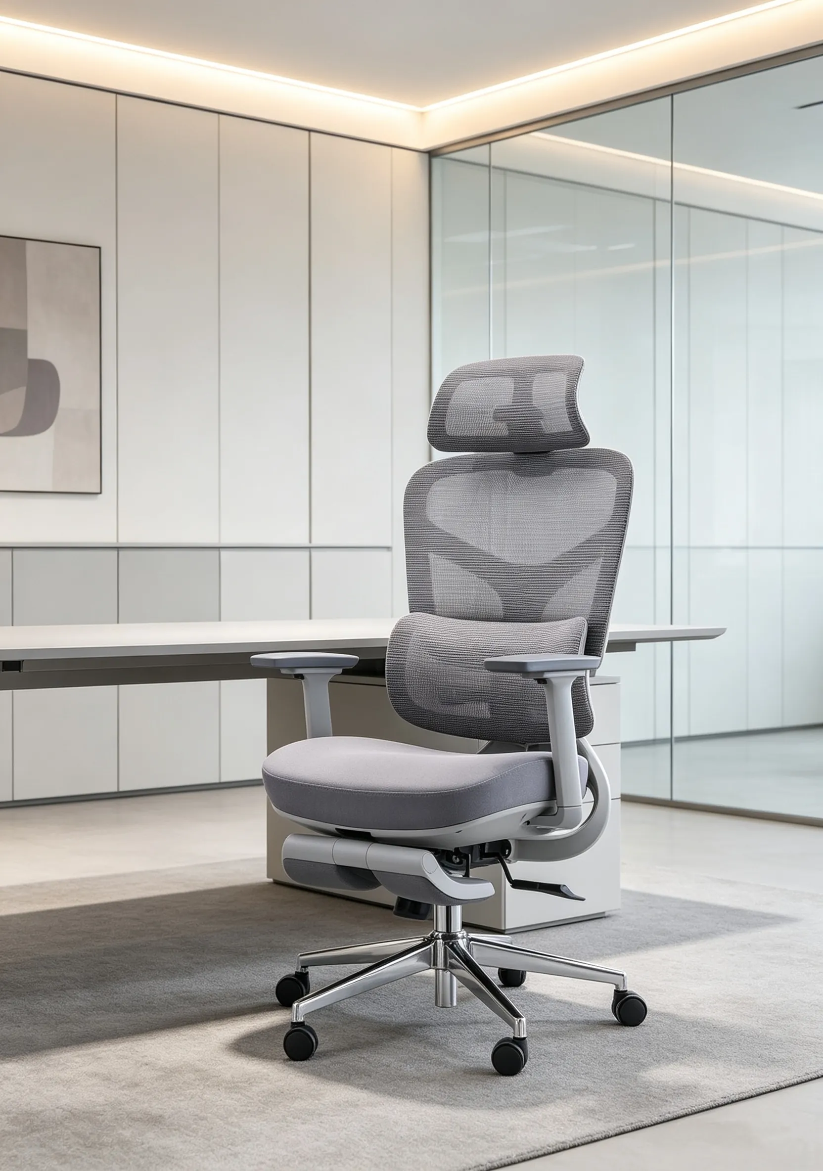 DHX 636AG-2 Ergonomic High-Back Reclining Office Chair – with Retractable Footrest, 145° Recline, 6D Armrests, Chair from Foshan City, China - Guangdong Dihaoxing Intelligent Technology Co., Ltd. - view 3